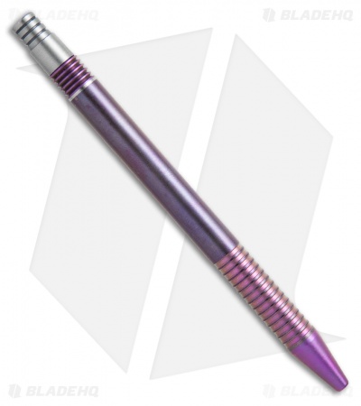 Matthew Martin Tactical 375 Series Unique #8 Purple Ano Titanium Click Pen