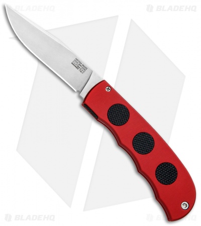 MCM HighTech Hidden Release Automatic Knife Red (3.25" Stonewash)