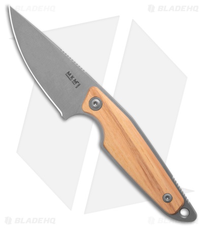 MKM-Maniago Knife Makers Makro 1 Fixed Blade Knife Olive Wood (2.9" Satin)