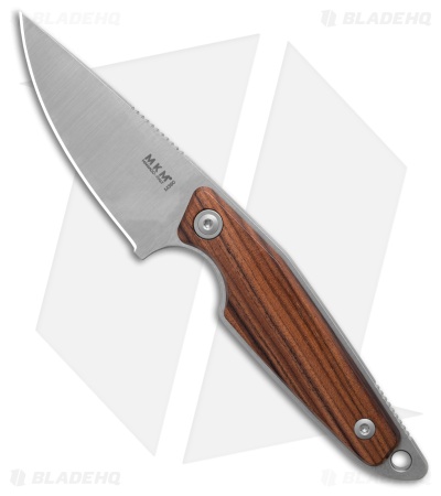 MKM-Maniago Knife Makers Makro 1 Fixed Blade Knife Santos Wood (2.9" Satin)
