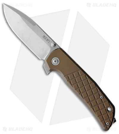 MKM Maximo Frame Lock Knife Brown Titanium SW - Blade HQ