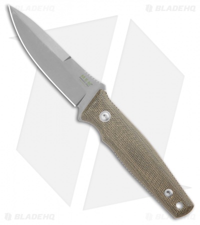 MKM Terzuola TPF Defense MagnaCut Fixed Blade Knife Green Micarta (3.3" SW)