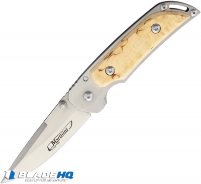Marttiini MFK-2CB Folder Curly Birch/Stainless  (3.125