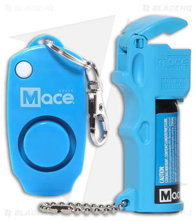 Mace Pocket Model  2-in-1 Alarm/Pepper Spray Combo Polymer (Blue)