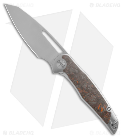Mallery Designs Phorus V2 Polished Titanium Orange Dark Matter (3.5" Polish)