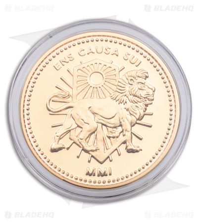 Marfione Custom Continental Medallion Wick Coin 24k Gold Embellished (502-MCK)