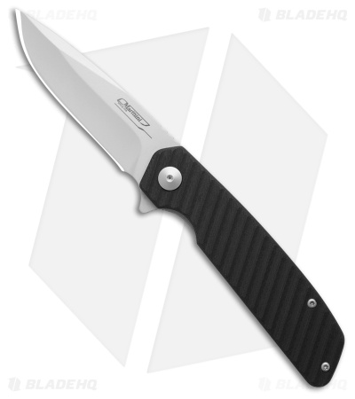 Marttiini Knives MEF8 Drop Point Liner Lock Knife Black G-10 (3.5" Bead Blast)