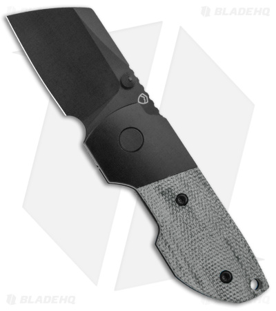 Matsey Striga Bolster Frame Lock DLC Titanium Black Micarta (2" DLC)
