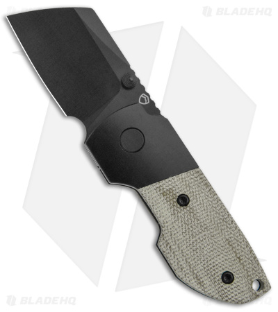 Matsey Striga Bolster Frame Lock DLC Titanium Green Micarta (2" DLC)