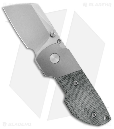 Matsey Striga Bolster Frame Lock SW Titanium Black Micarta (2" SW)