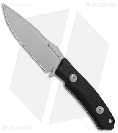 Maxace Baal Fixed Blade Knife Black G-10 w/ Kydex Sheath (4.1