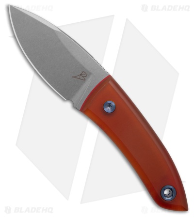 Mechforce + Ben Krein Forager Fixed Blade Knife Orange Ultem (2.3" Stonewash)