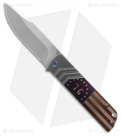Medford Knife The Antik Frame Lock Knife Black Titanium (3.8" Black DLC)