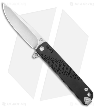 Medford M-48 Hybrid Frame Lock Knife Ti/Black Aluminum (3.9" Satin)