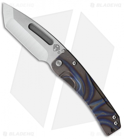 Medford Slim Midi Tanto Frame Lock Knife Flamed Anodized Ti (3.625