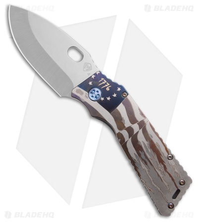 Medford TFF-1 Frame Lock Knife Vintage American Flag Titanium (4" Tumbled)