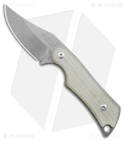 Mercury Kali Clip Point Mini Fixed Blade Knife Natural G10 (2.25