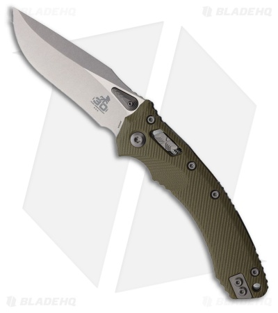 Microtech Amphibian 30th Anniversary Ram-Lok Knife Green Fluted G-10 (3.9" SW)