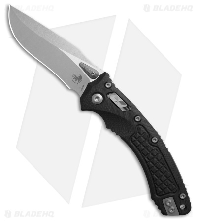 Microtech Amphibian Ram-Lok Knife Frag Black G-10 (3.9" Stonewash)