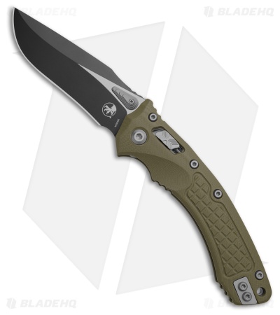 Microtech Amphibian Ram-Lok Knife Frag OD Green G-10 (3.9" Black)