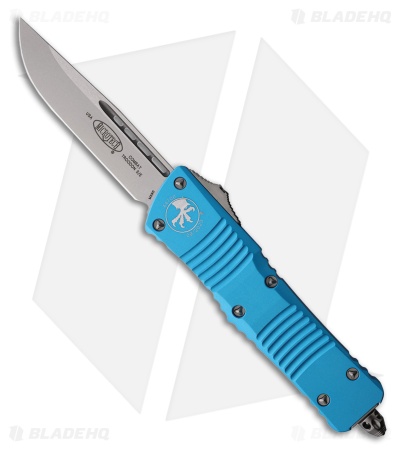Microtech Combat Troodon S/E OTF Automatic Knife Turquoise (4" Stonewash)