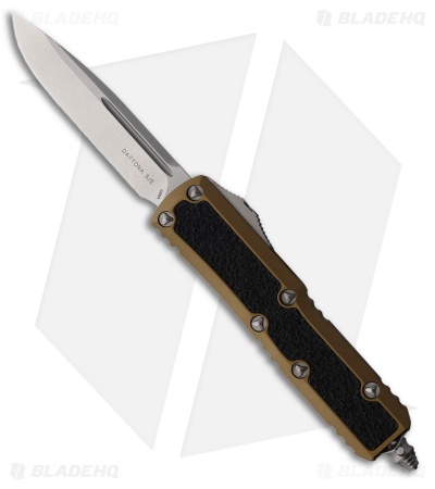 Microtech Daytona S/E OTF Automatic Knife Tan Aluminum (3" SW)
