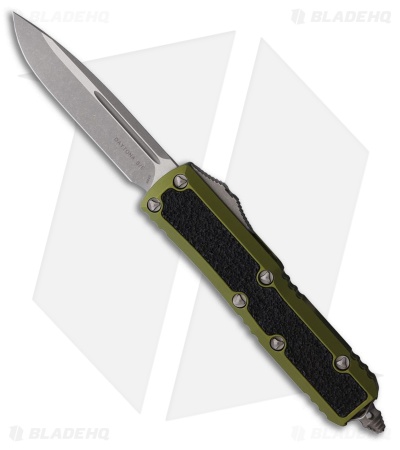 Microtech Daytona S/E OTF Knife Black/Green Aluminum (3" Apocalyptic)