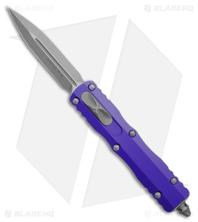 Microtech Dirac D/E OTF Automatic Knife Purple Aluminum (2.8" Apocalyptic)