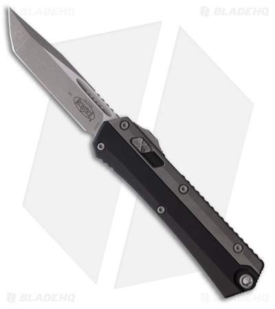Microtech Glykon T/E OTF Automatic Knife Black Aluminum/Titanium (3.75" Apoc)