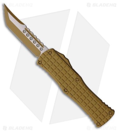 Microtech Hera Hellhound T/E OTF Automatic Knife Coyote Tan Frag (3" SW/Tan)