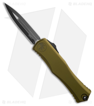 Microtech Hera II D/E OTF Automatic Knife OD Green Aluminum (4" Black)