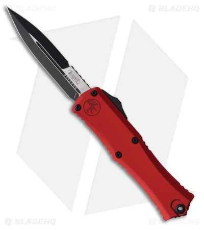 Microtech Hera II Mini 30th Anniversary Bayonet OTF Knife Red Al (2.9" Black)