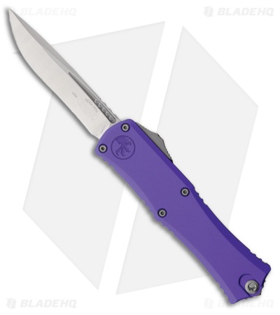 Microtech Hera II Mini Recurve OTF Automatic Knife Purple Aluminum (3" Satin)