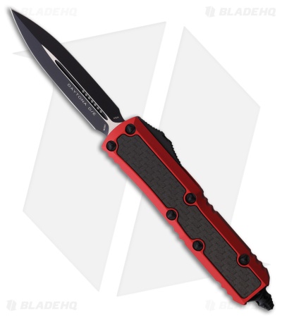 Microtech Daytona D/E OTF Automatic Knife Red Aluminum/CF (3