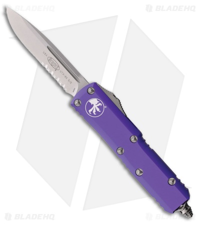 Microtech UTX-85 S/E OTF Automatic Knife Purple Aluminum (3.1" SW Serr)