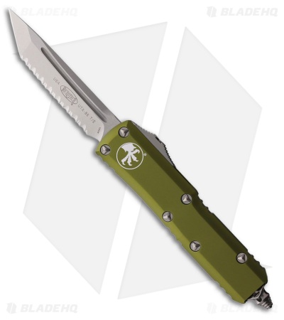 Microtech UTX-85 T/E OTF Automatic Knife OD Green Al (3.1" Stonewash)