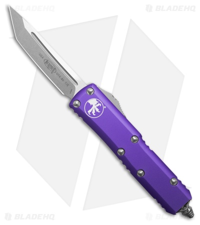 Microtech UTX-85 T/E OTF Automatic Knife Purple Aluminum (3.1" Stonewash)
