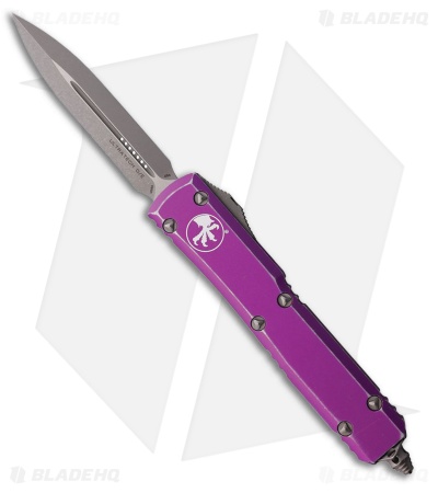 Microtech Ultratech D/E OTF Automatic Knife Distressed Violet Al (3.4" Apoc)