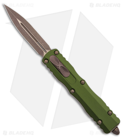 Microtech Dirac Dagger OTF Automatic Knife OD Green (2.88" Bronze Apocalyptic)