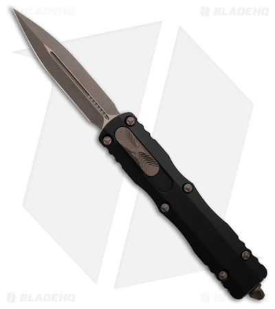 Microtech Dirac Delta  D/E OTF Automatic Knife Black  (3.75" Apocalyptic Bronze)