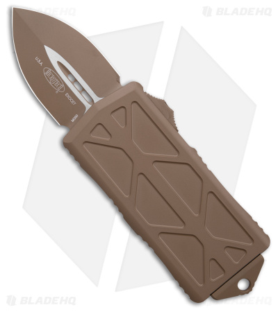 Microtech Exocet Dagger CA Legal OTF Automatic Knife Tan (1.9" Tan)