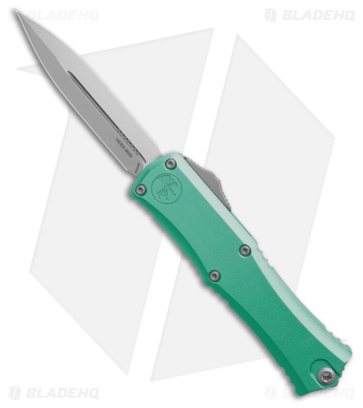 Microtech Hera II Mini 30th Anniversary D/E OTF Knife Turquoise Al (2.9" SW)