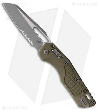 Microtech MSI Ram-Lok Knife Frag OD Green  G-10 (3.9" Apocalyptic Serrated)