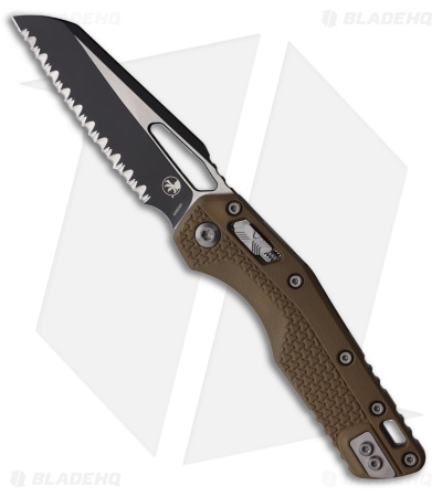 Microtech MSI Ram-Lok Knife Dark Earth Polymer (3.9" Black Full Serr)