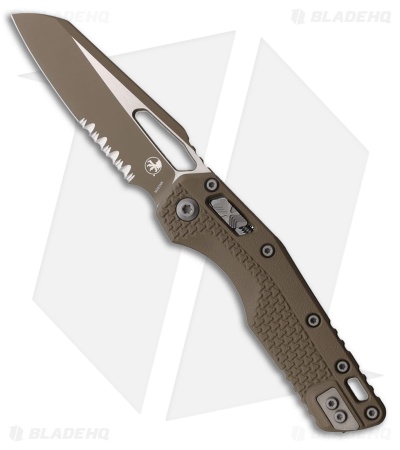 Microtech MSI Sheepsfoot Ram-Lok Knife Dark Earth Polymer (3.9" Tan Serr)