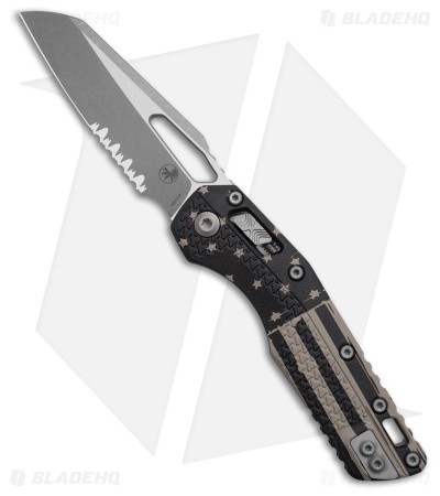 Microtech MSI Ram-Lok Knife Tri Grip Flag Polymer (3.9" Apocalyptic Serr)