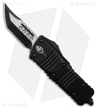 Microtech Mini Troodon Hellhound Signature Series OTF Auto Knife (1.9" Two-Tone)