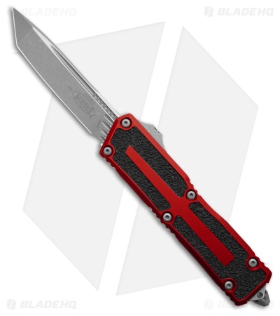 Microtech Scarab II Gen III T/E OTF Automatic Knife Red Aluminum (4" Apoc)