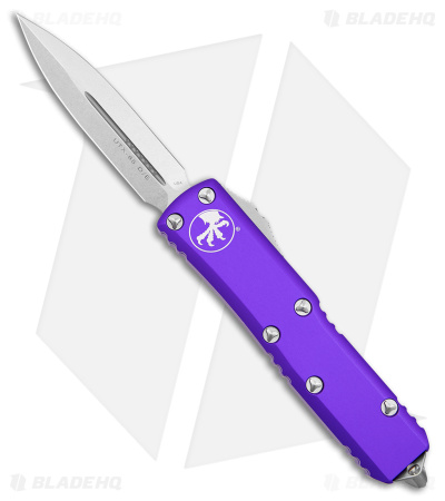 Microtech UTX-85 D/E OTF Automatic Knife Purple (3.1" Stonewash) 232-10 PU