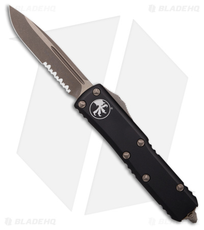 Microtech UTX-85 S/E OTF Automatic Knife Black (3.125" Bronze Apocalyptic)
